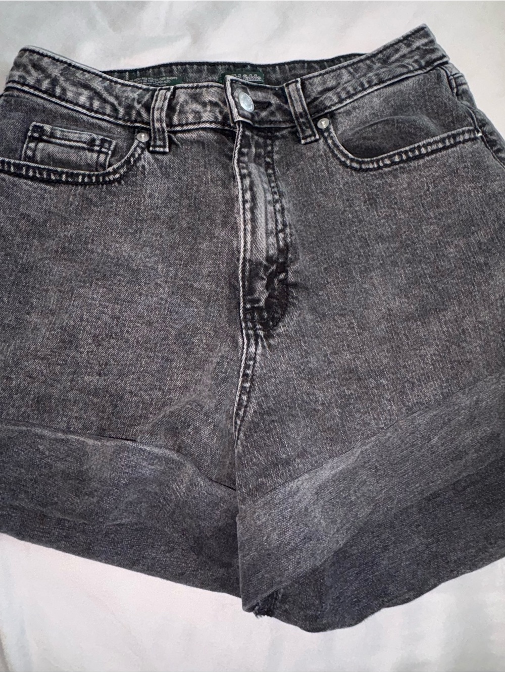 wild fable Washed Black High-Rise Jean Shorts
